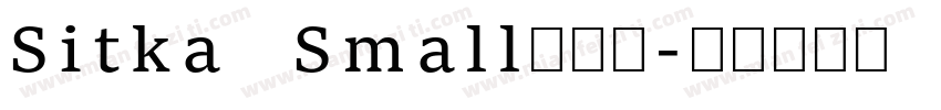 Sitka Small半粗体字体转换